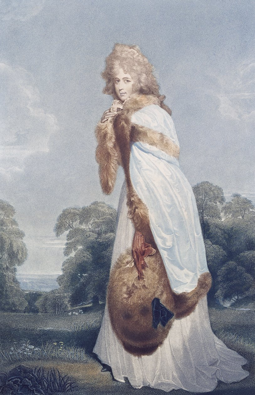 Eliza Farren, hraběnka z Derby (c.1759-1829), rytina Francesca Bartolozzi (1727-1815), publikoval Bull a Jeffreys od Thomas (after) Lawrence