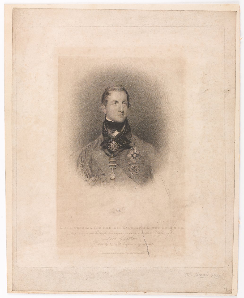 „Generálporučík Hon Sir Galbraith Lowry Cole GCB“ od Thomas (after) Lawrence