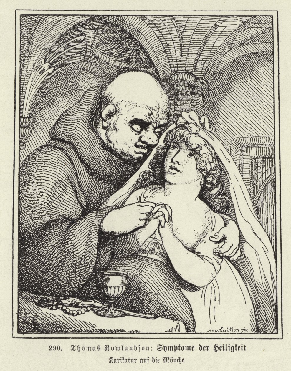 Symptomy svatosti (litografie) od Thomas (after) Rowlandson
