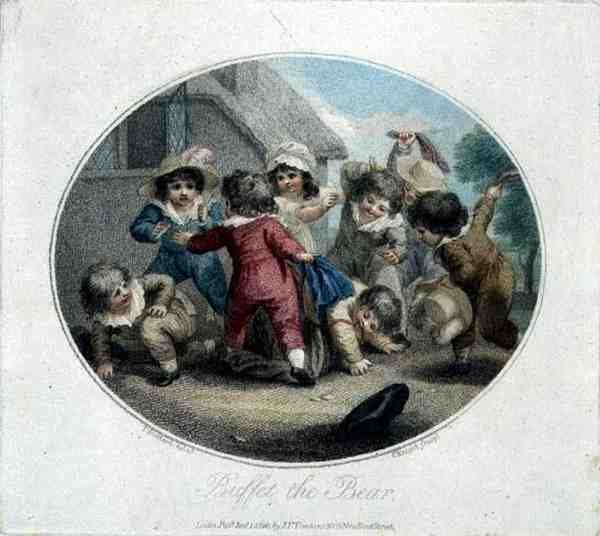 Buffet the Bear, ryl Charles Knight (1743-c.1826), pub. od J. F. Tomkinse od Thomas (after) Stothard