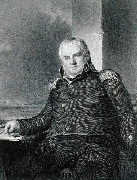 Generál Jonathan Williams (1750-1815) vyrytý Richardem W. Dodsonem (1812-67) (rytina) od Thomas (after) Sully