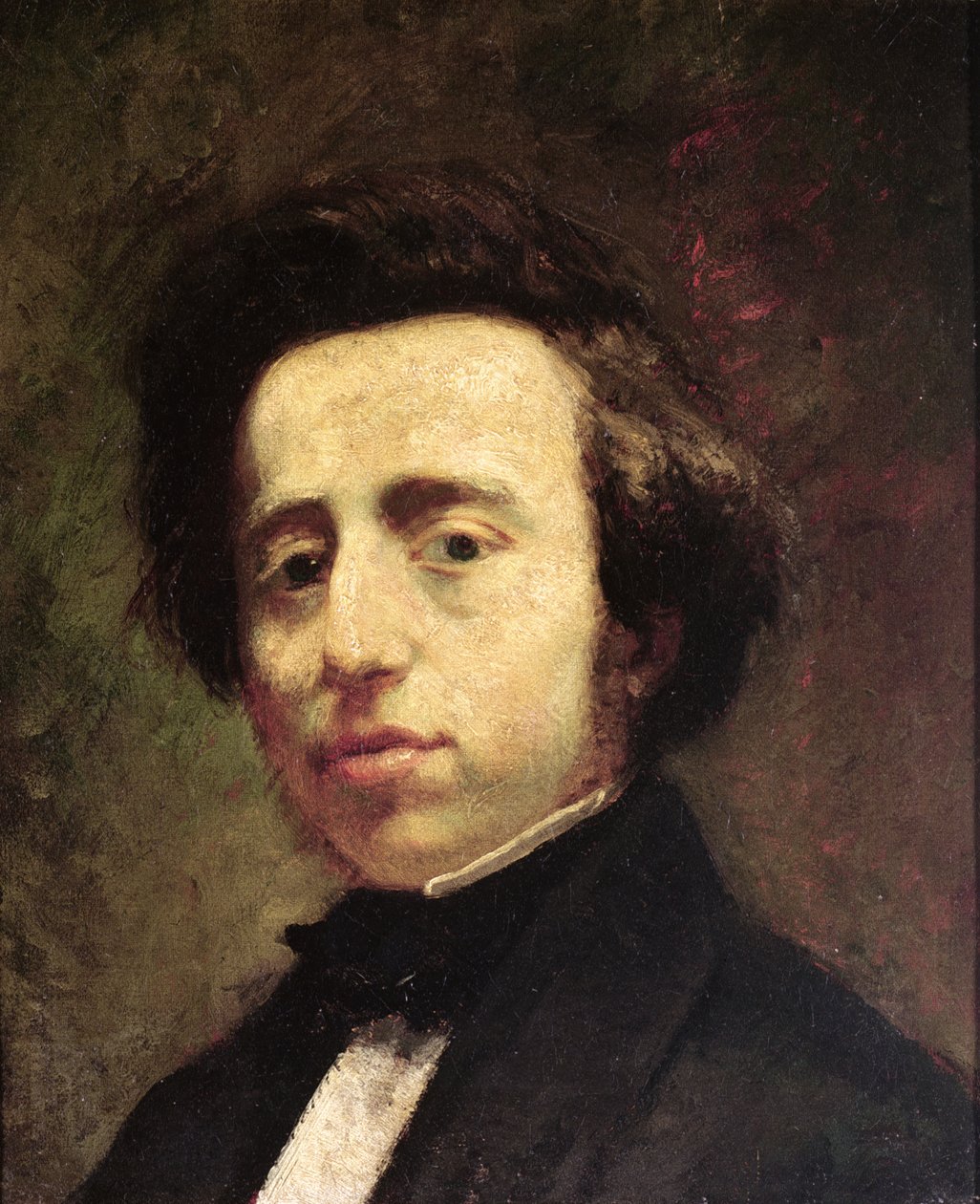 Portrét Frederika Chopina (1810-49) (olej na plátně) od Thomas (attr. to) Couture