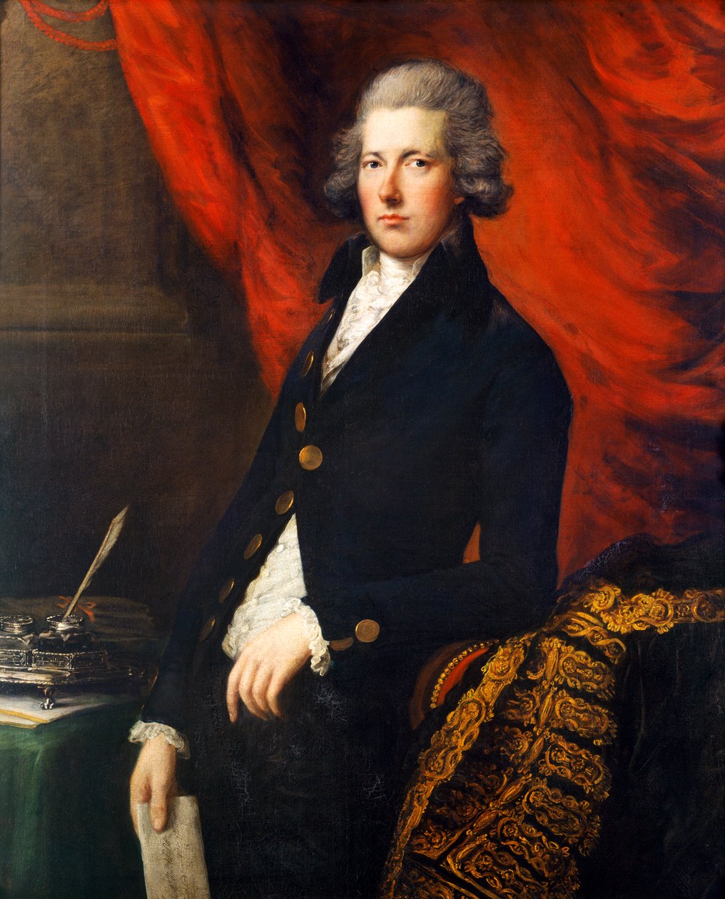 William Pitt mladší, kolem roku 1788 (olej na plátně) od Thomas (attr. to) Gainsborough