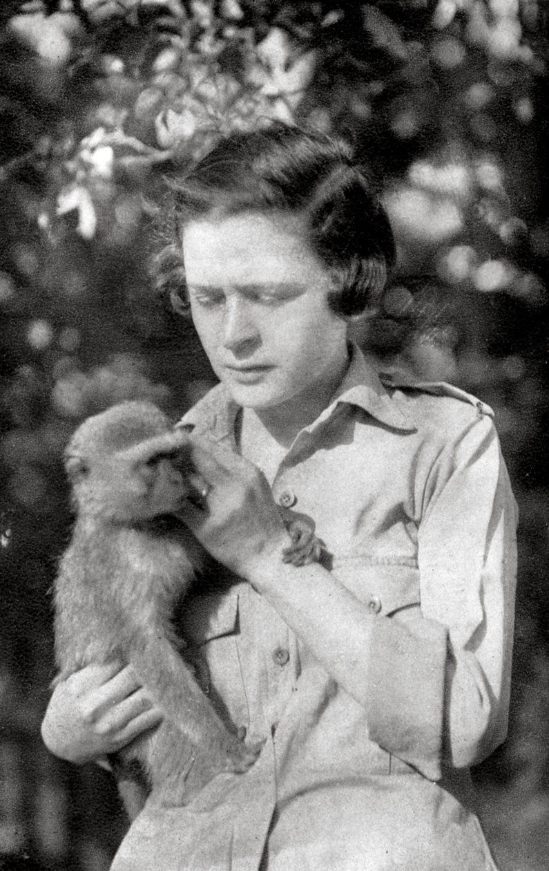 Stella Court Treatt a její opice Kima, Dodoma do Mongally, východní Afrika, 1925 1927 od Thomas A. Glover