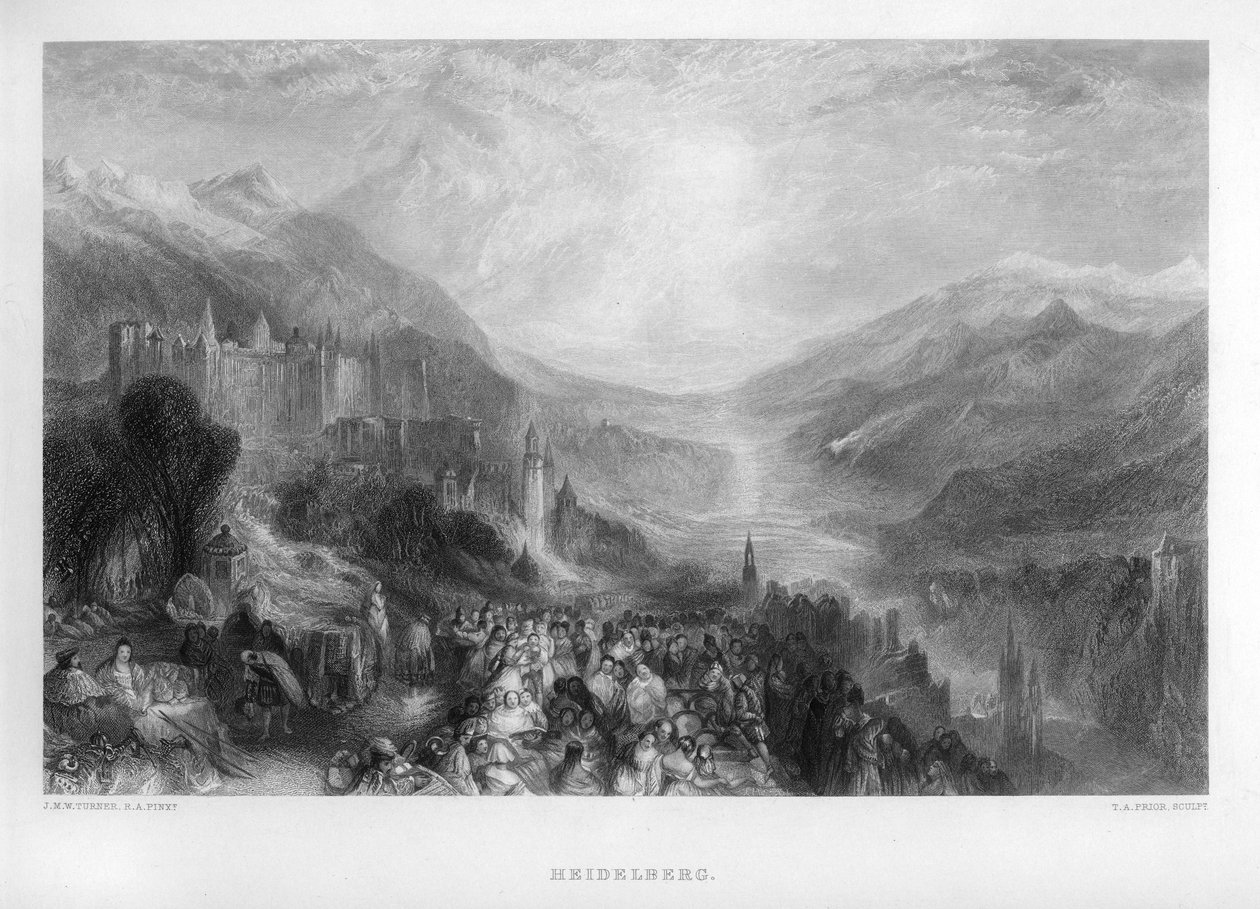Heidelberg, 19. století. od Thomas Abel Prior