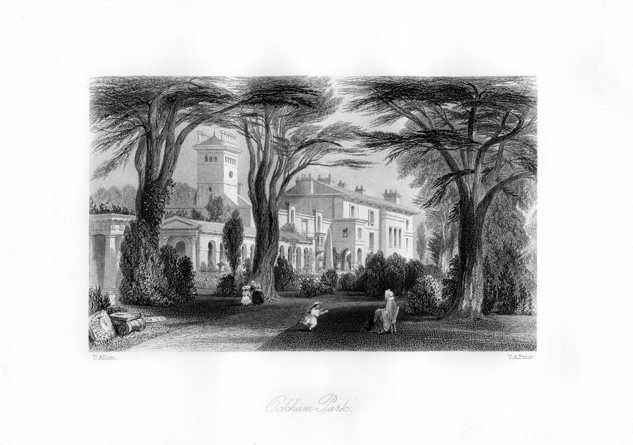 Ockham Park, Surrey, 19. století. od Thomas Abel Prior