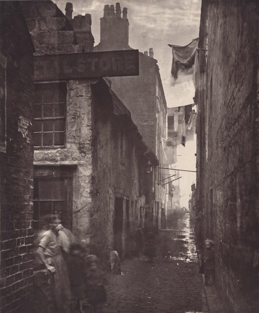Old Vennel, Off High Street,1868-1871 (foto) od Thomas Annan