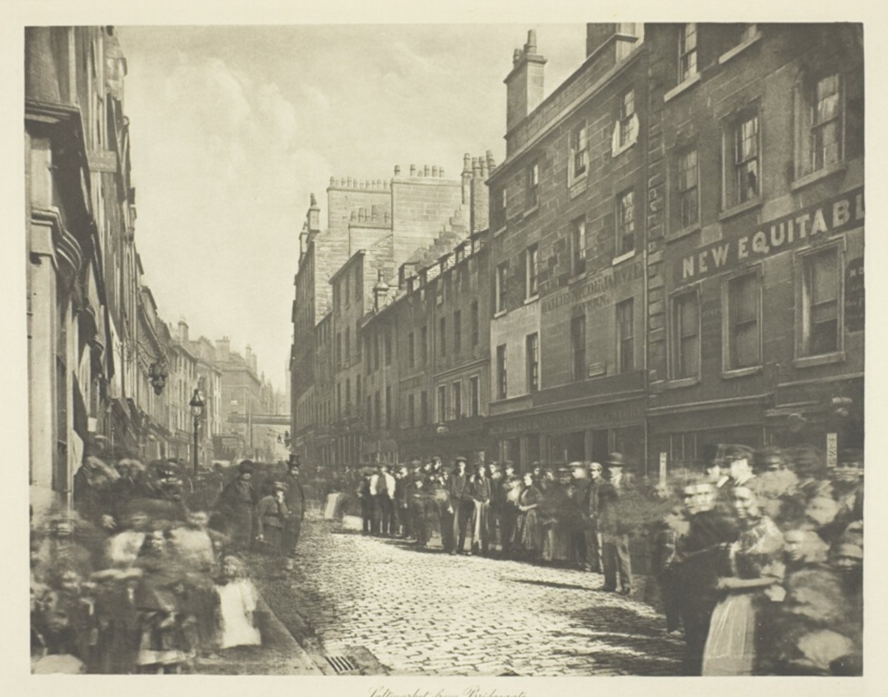 Saltmarket od brány Bridgegate od Thomas Annan