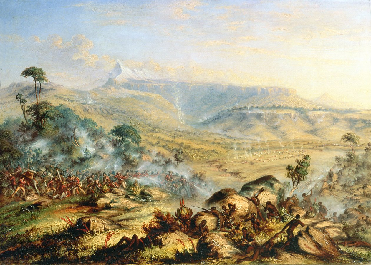 Prasečí hřbet aneb Velký vrchol Amatoly-British-Kaffraria od Thomas Baines