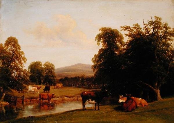 Scéna v Enville od Thomas Baker
