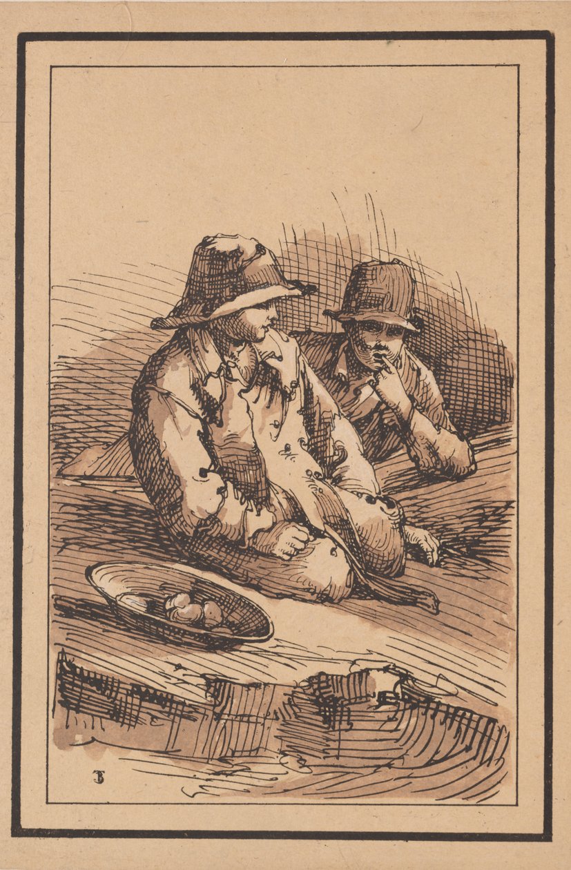 Rustikální postavy: Dva chlapci od Thomas Barker