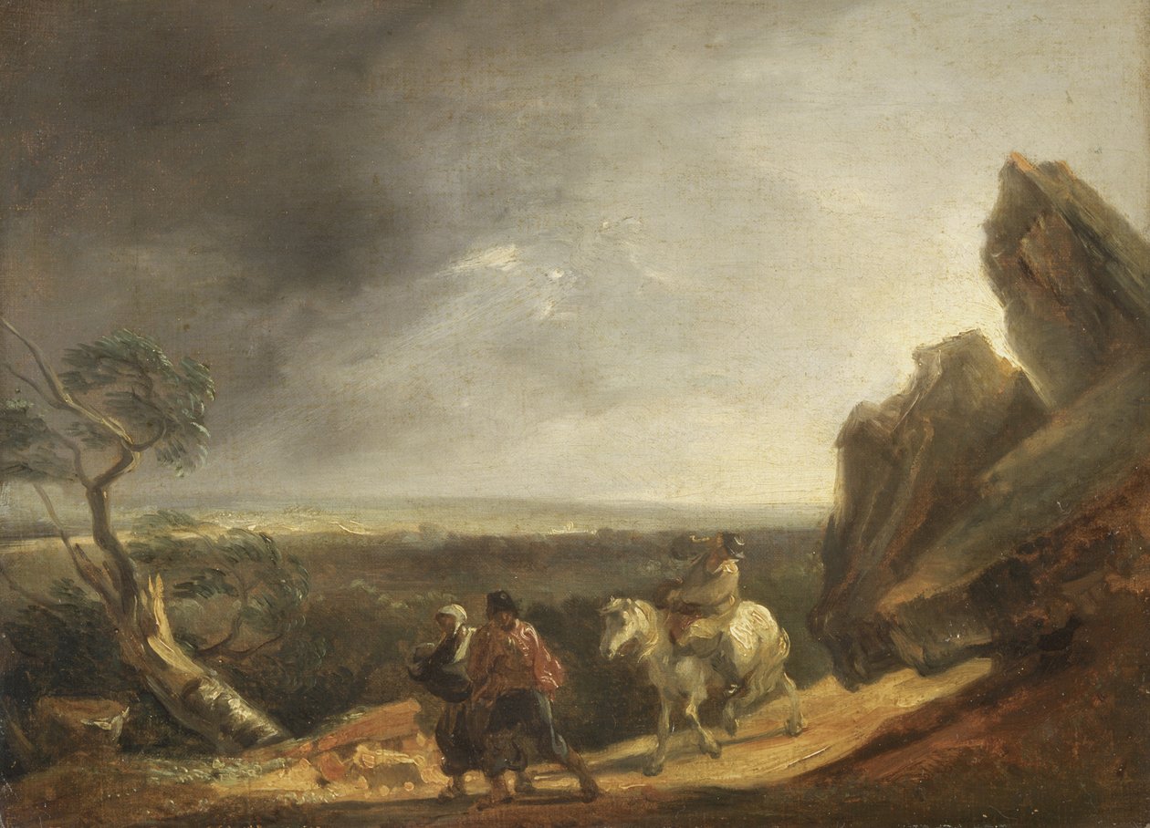 Bouře (olej na plátně) od Thomas Barker of Bath