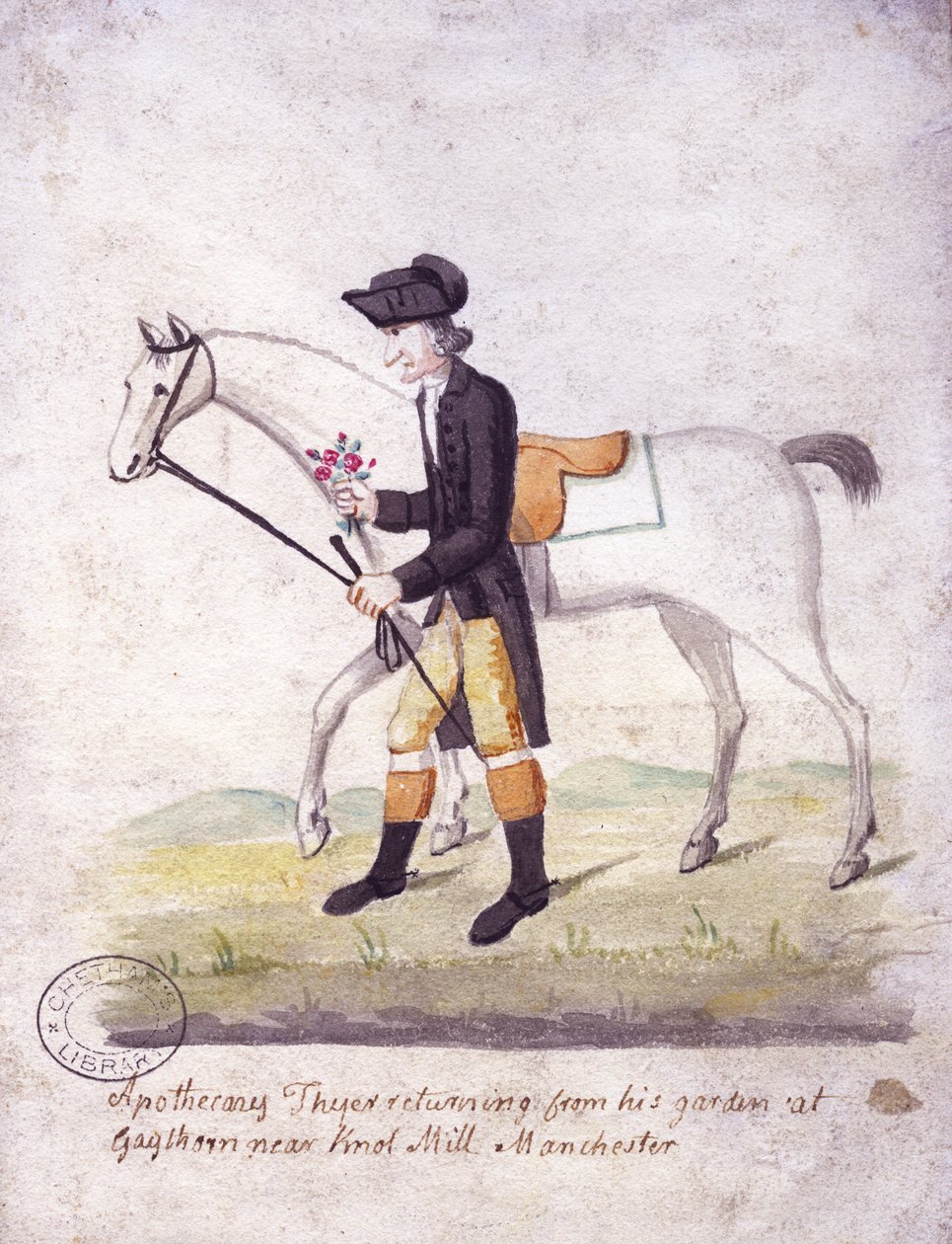 Apothecary Thyer (pero a inkoust a wc na papíře) od Thomas Barritt
