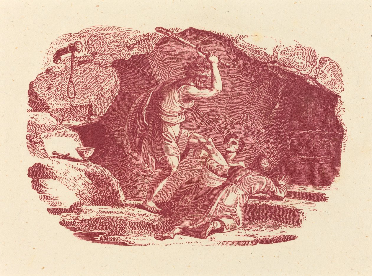 Scéna vraždy od Thomas Bewick