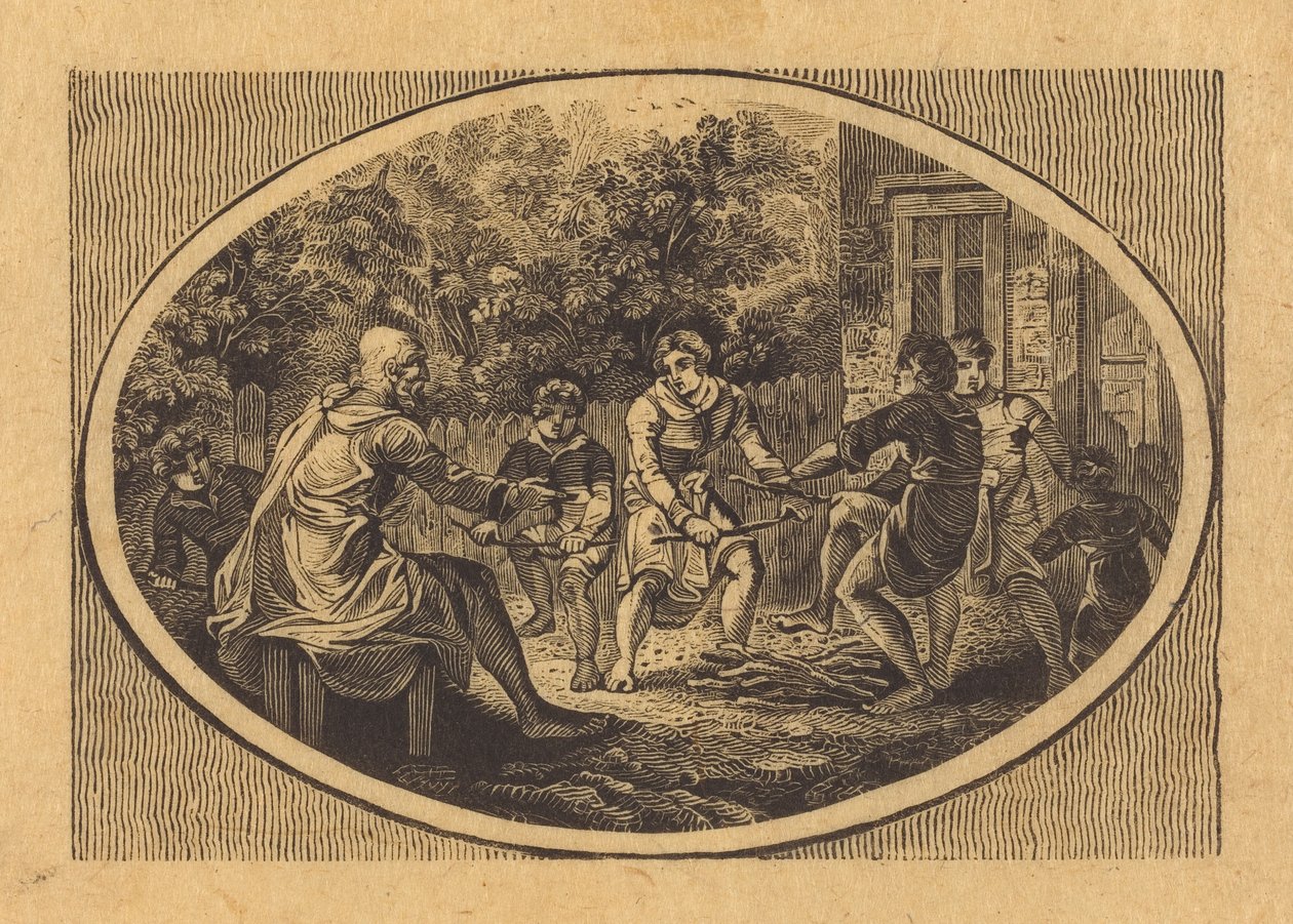 Der alte Mann und seine Söhne od Thomas Bewick