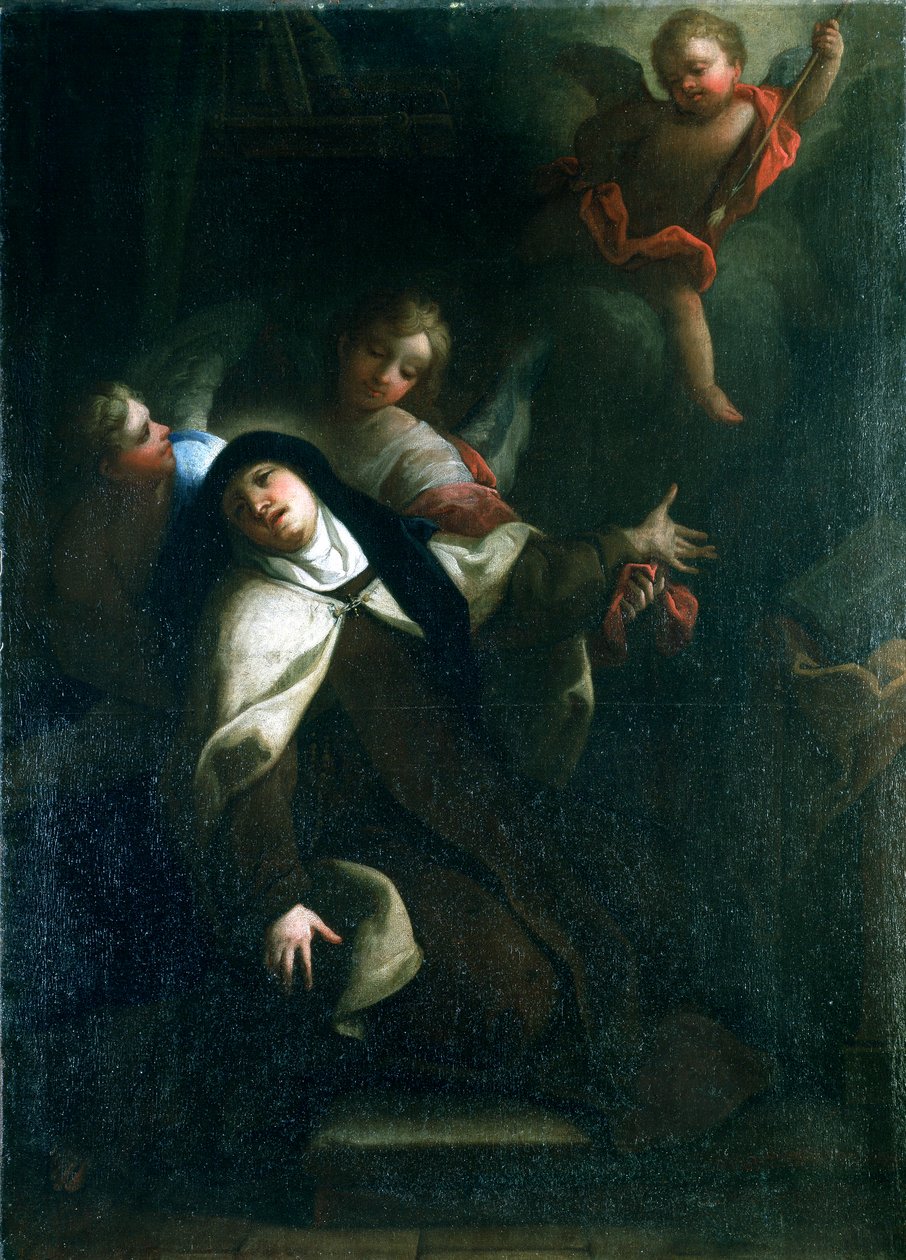 Svatá Terezie z Avily, c1634-1689 od Thomas Blanchet