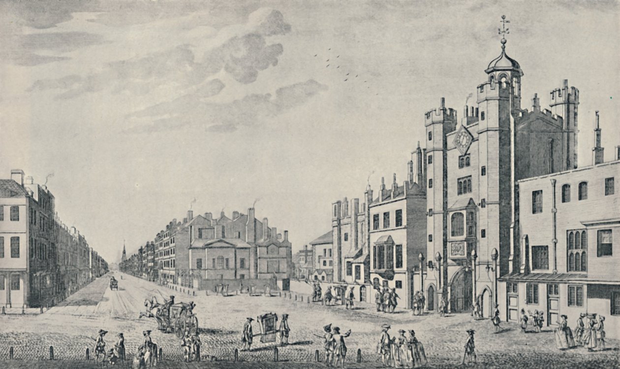 Mimo palác St. James, Pall Mall, 1740-1760, 1920 od Thomas Bowles