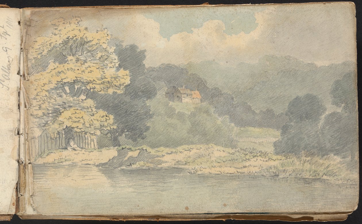 Album Landscape and Figure Studies: Landscape Scene near St. Albans od Thomas Bradshaw