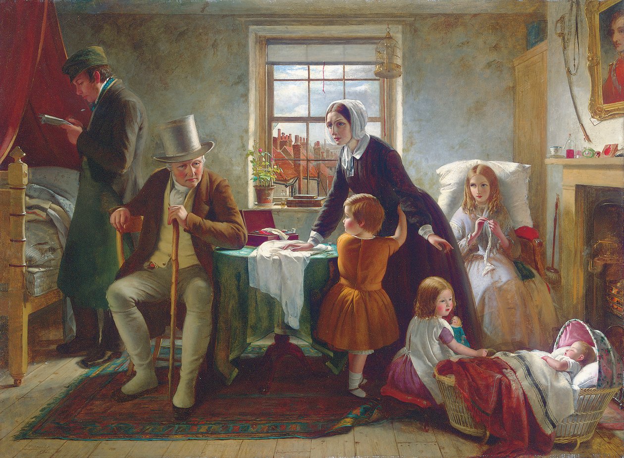 The Silence of Pure Innocence Persuades, kde mluvení selhává, 1855 od Thomas Brooks