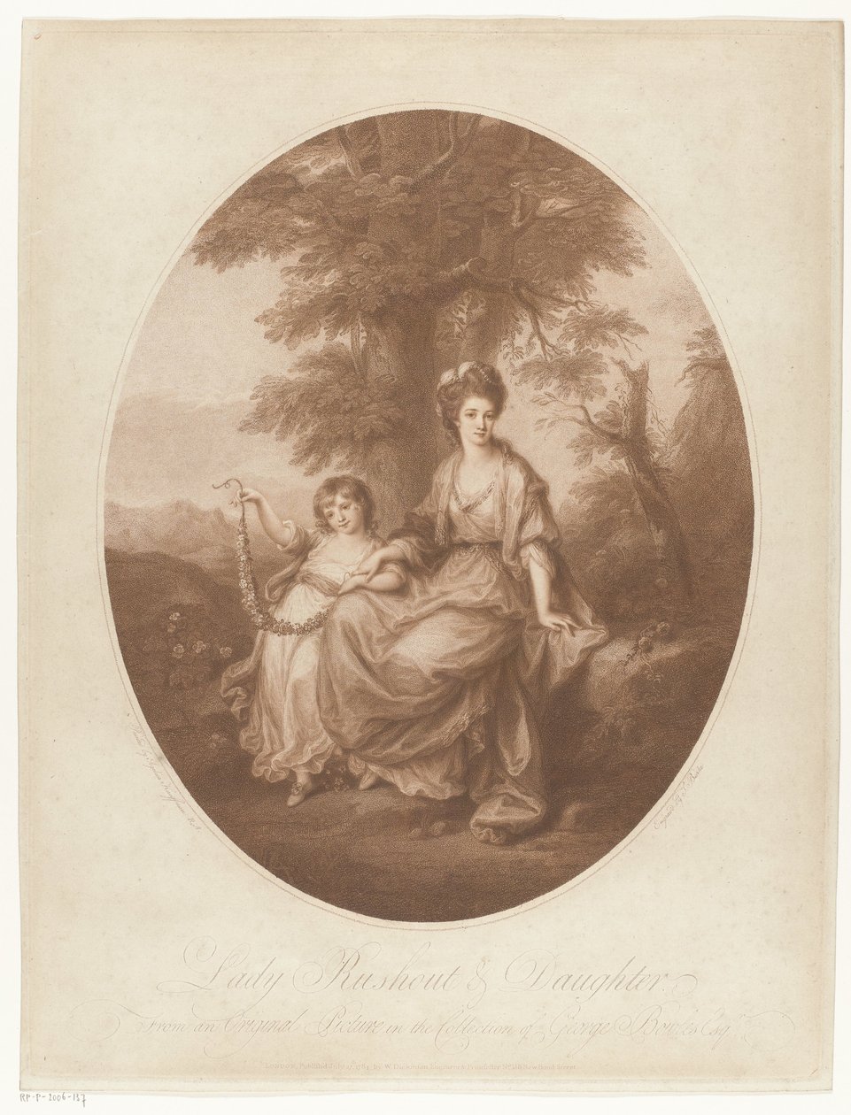 Portrét lady Rebeccy Northwickové a její dcery Anne Rushoutové Lady Rushout & Daughter (název na objektu) od Thomas Burke