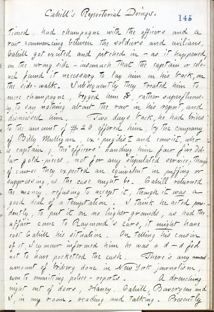 Thomas Butler Gunn Diaries- svazek 16, strana 166, 10. května 1861 od Thomas Butler Gunn