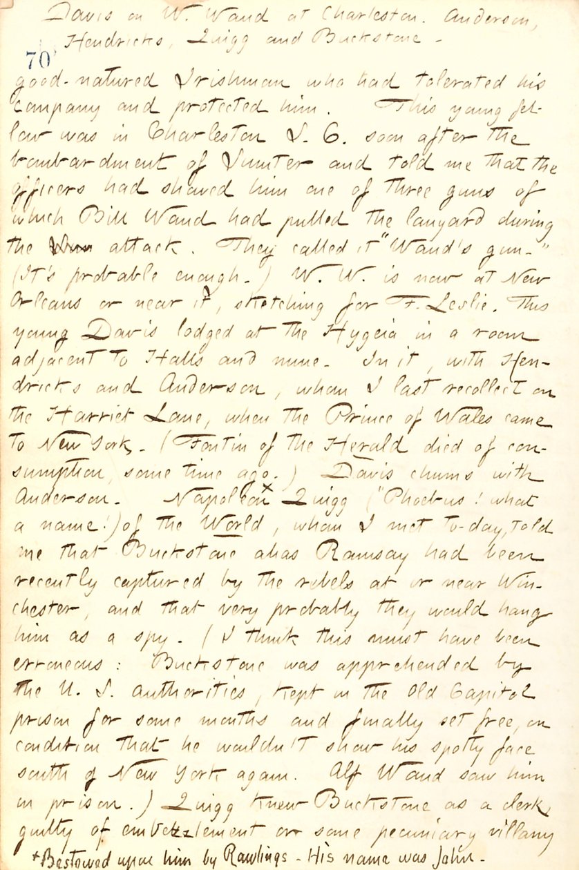 Thomas Butler Gunn Diaries- svazek 19, strana 84, 26. března 1862 od Thomas Butler Gunn