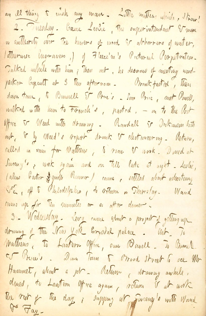 Thomas Butler Gunn Diaries- svazek 5, strana 83, 1. až 3. listopadu 1852 od Thomas Butler Gunn