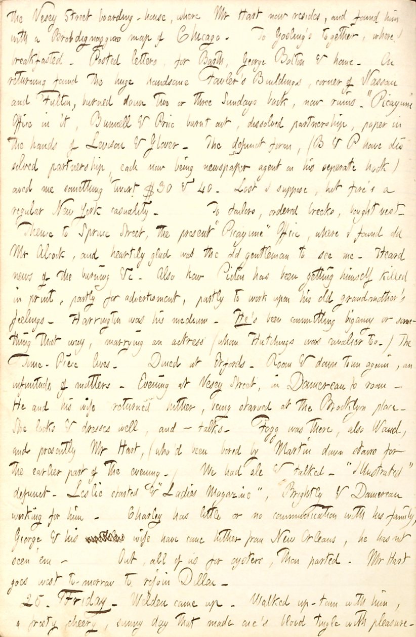 Thomas Butler Gunn Diaries- svazek 6, strana 206, 24. – 25. Listopadu 1853 od Thomas Butler Gunn