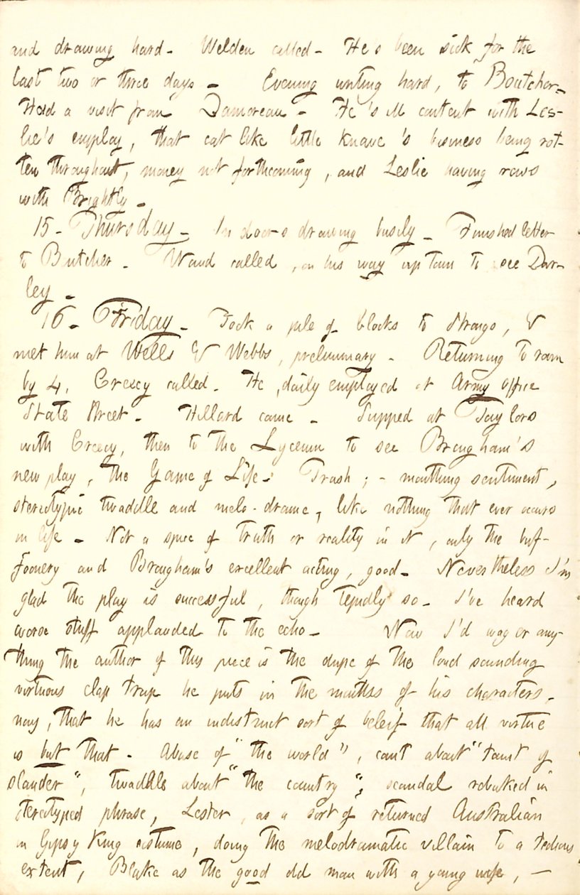 Thomas Butler Gunn Diaries- svazek 6, strana 218, 14. – 16. Prosince 1853 od Thomas Butler Gunn