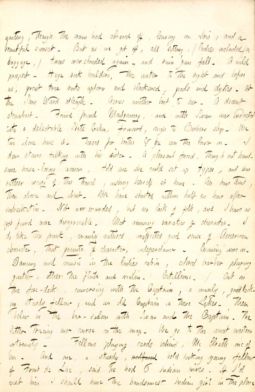 Thomas Butler Gunn Diaries- svazek 6, strana 59, 13. srpna 1853 od Thomas Butler Gunn