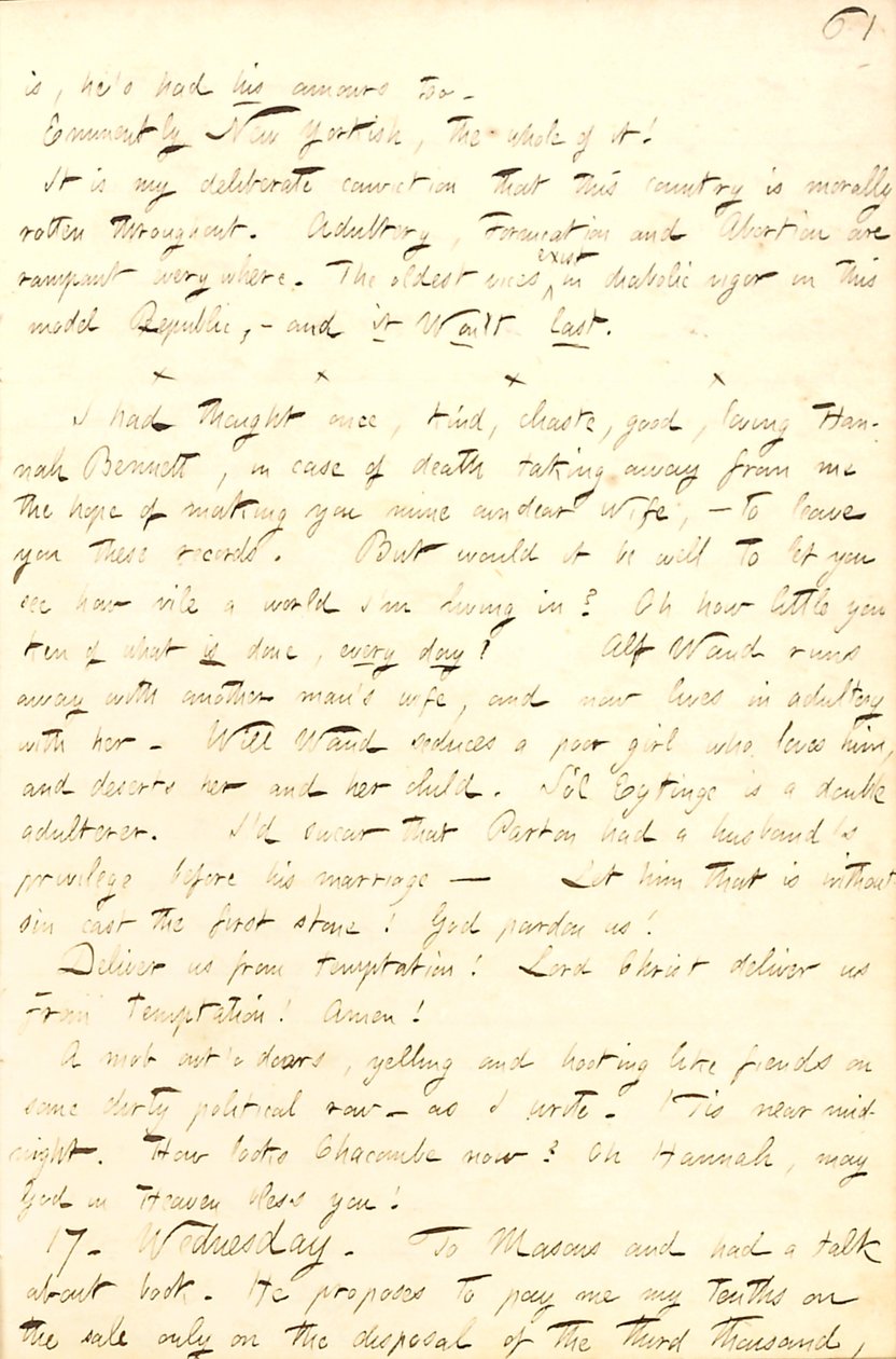 Thomas Butler Gunn Diaries- svazek 8, strana 68, 16. – 17. Září 1856 od Thomas Butler Gunn