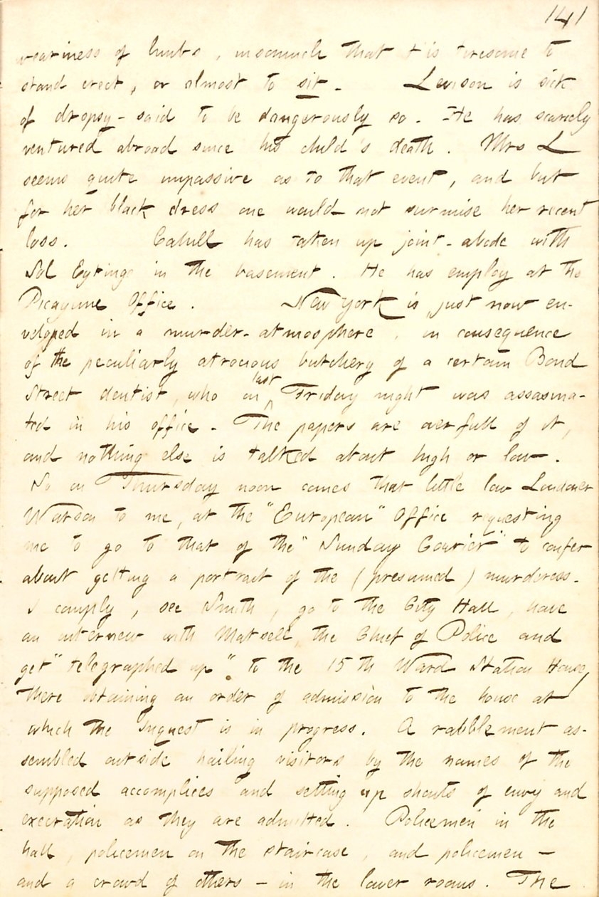 Thomas Butler Gunn Diaries: Volume 8, strana 149, 3. – 7. Února 1857 od Thomas Butler Gunn
