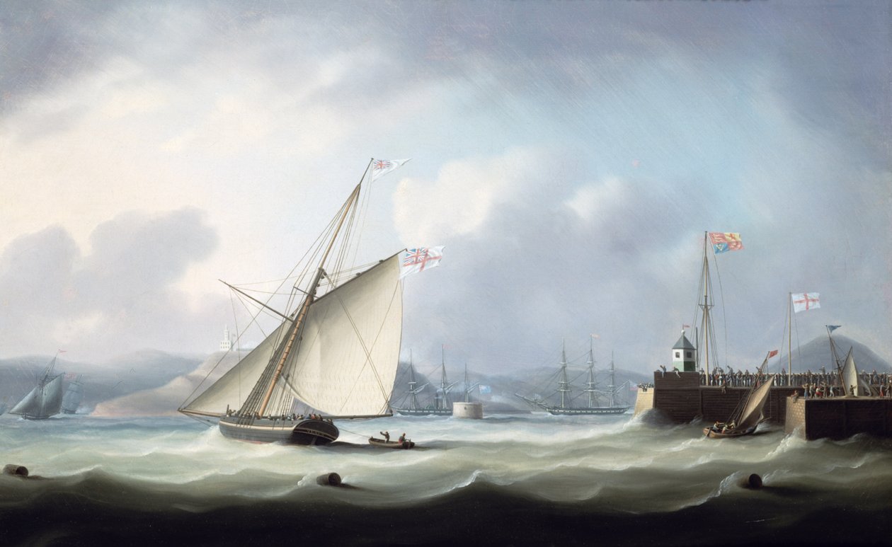 Příjezd Jiřího IV. do přístavu Leith, 1822 od Thomas Buttersworth