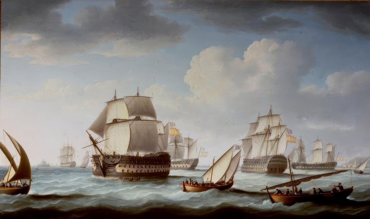 Bitva o Trafalgar od Thomas Buttersworth