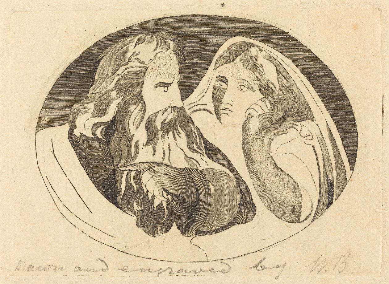 Lear a Cordelie od Thomas Butts, Jr. after William Blake