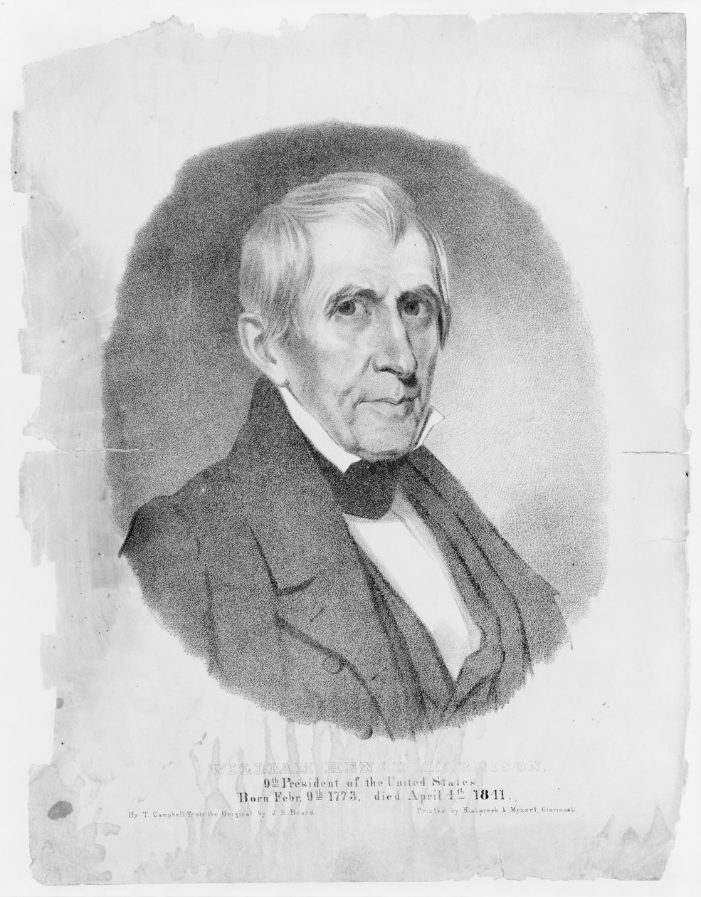 Americký prezident William Henry Harrison, 1841 od Thomas Campbell