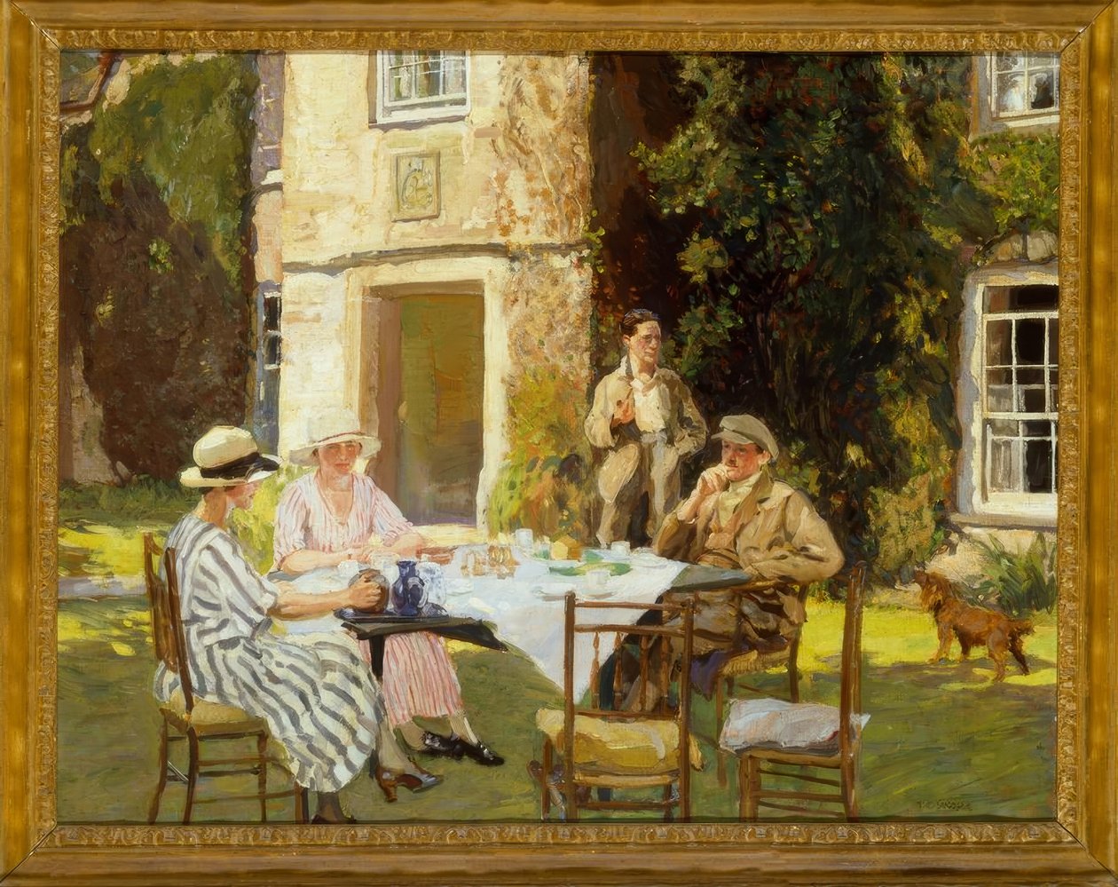 Thomas C.Dugdale, Čajový dýchánek / Gemälde od Thomas Cantrell Dugdale
