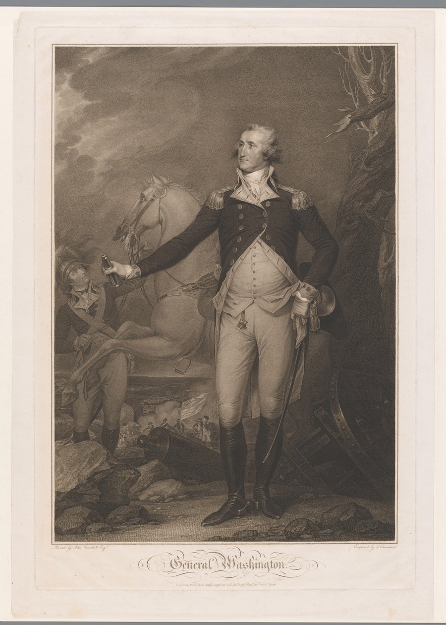 Portrét van George Washingtona Generál Washington (titul na předmětu) od Thomas Cheesman
