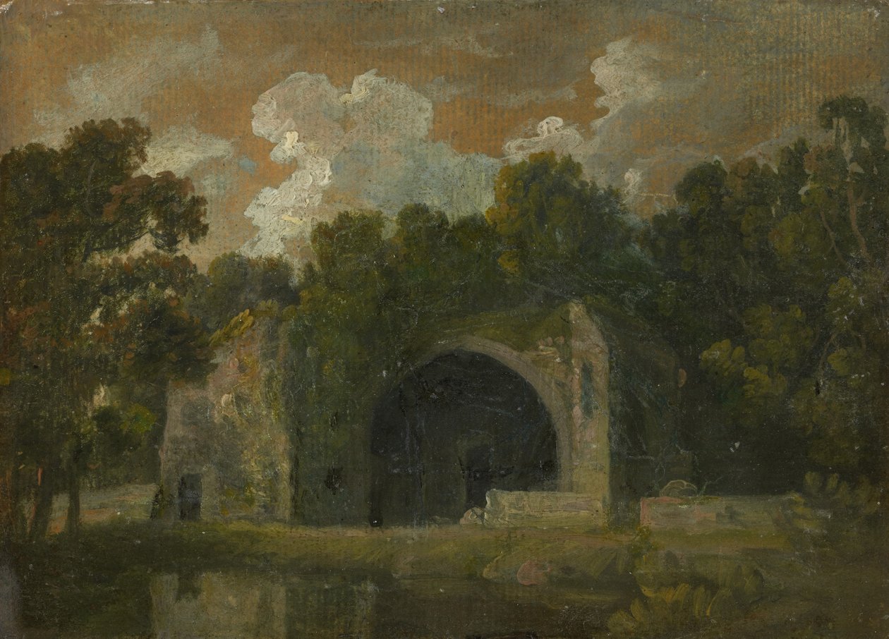 Ruiny v krajině od Thomas Churchyard
