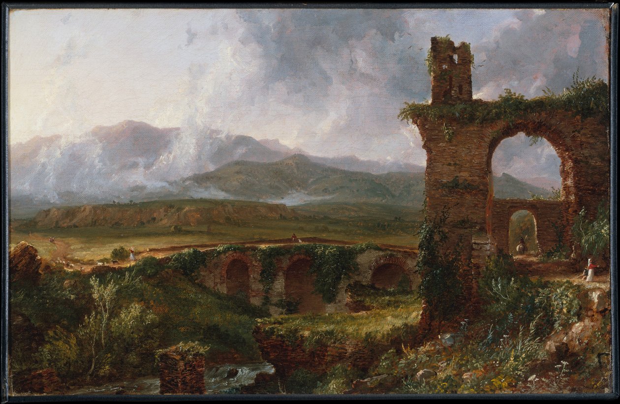 Pohled v okolí Tivoli (ráno) od Thomas Cole