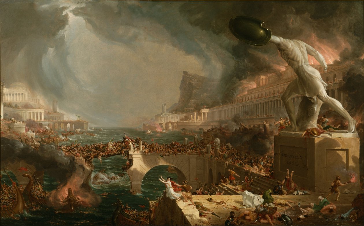 Zničení říše od Thomas Cole