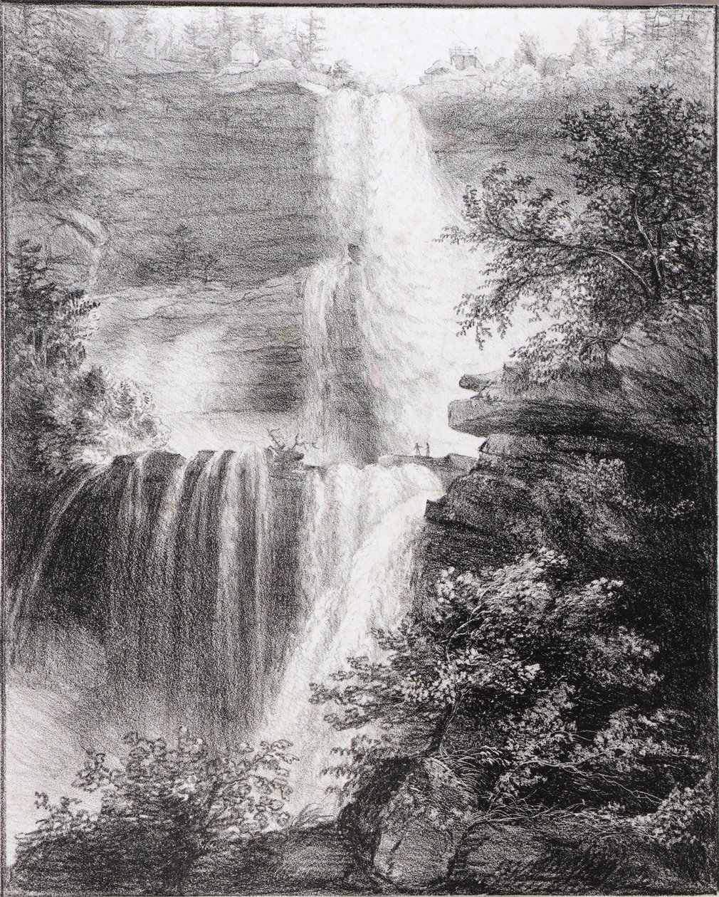 Vodopády v Catskillu od Thomas Cole