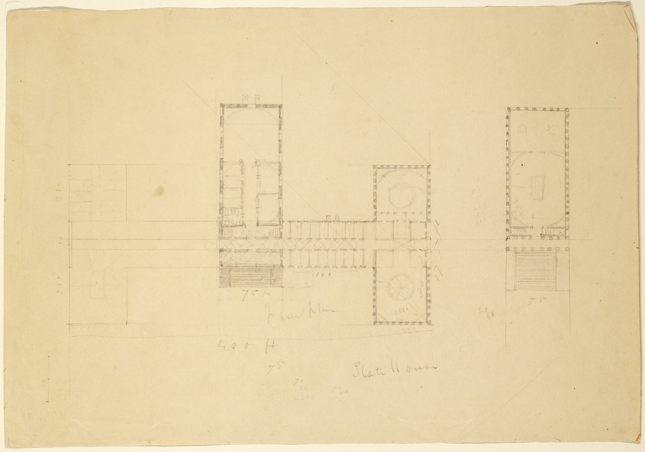 Velký plán Ohio State House, c.1838 od Thomas Cole
