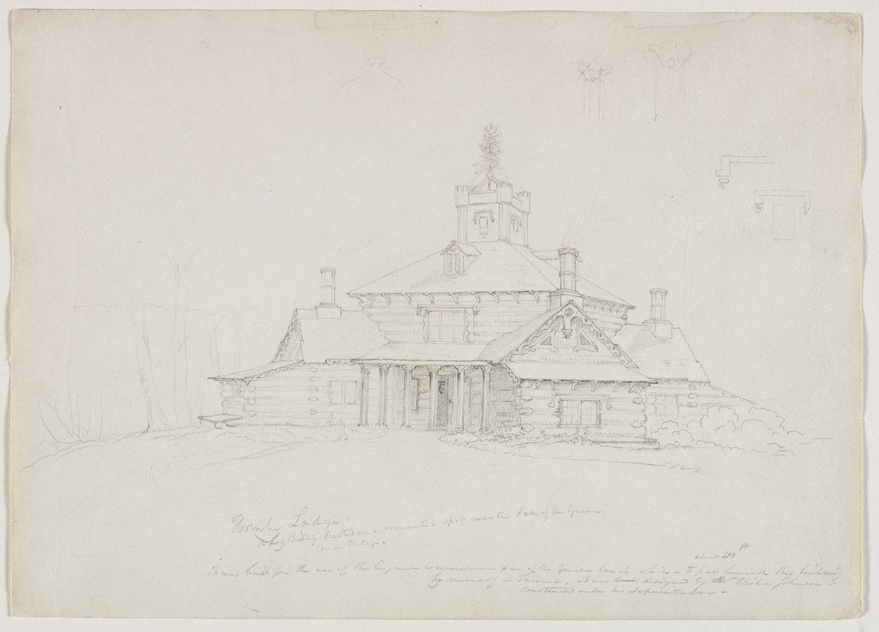 Hornby Lodge, 1839 od Thomas Cole