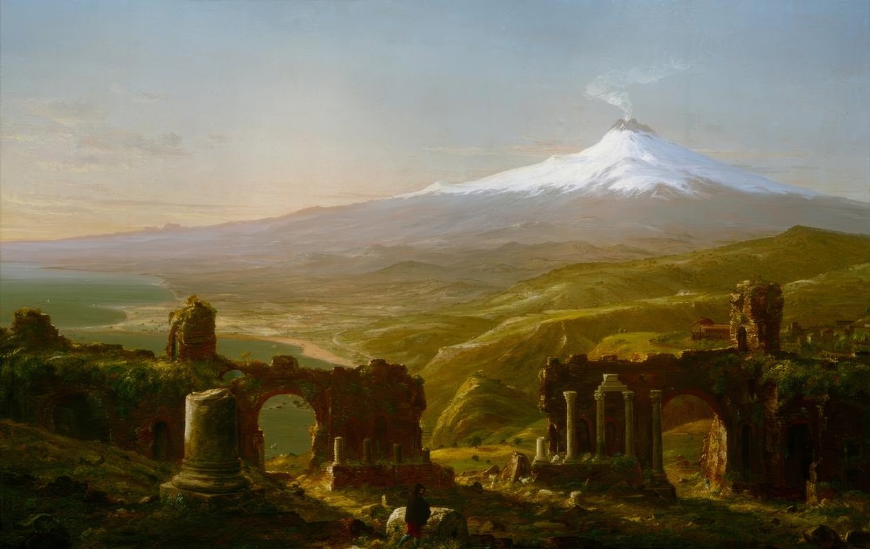 Etna z Taorminy od Thomas Cole