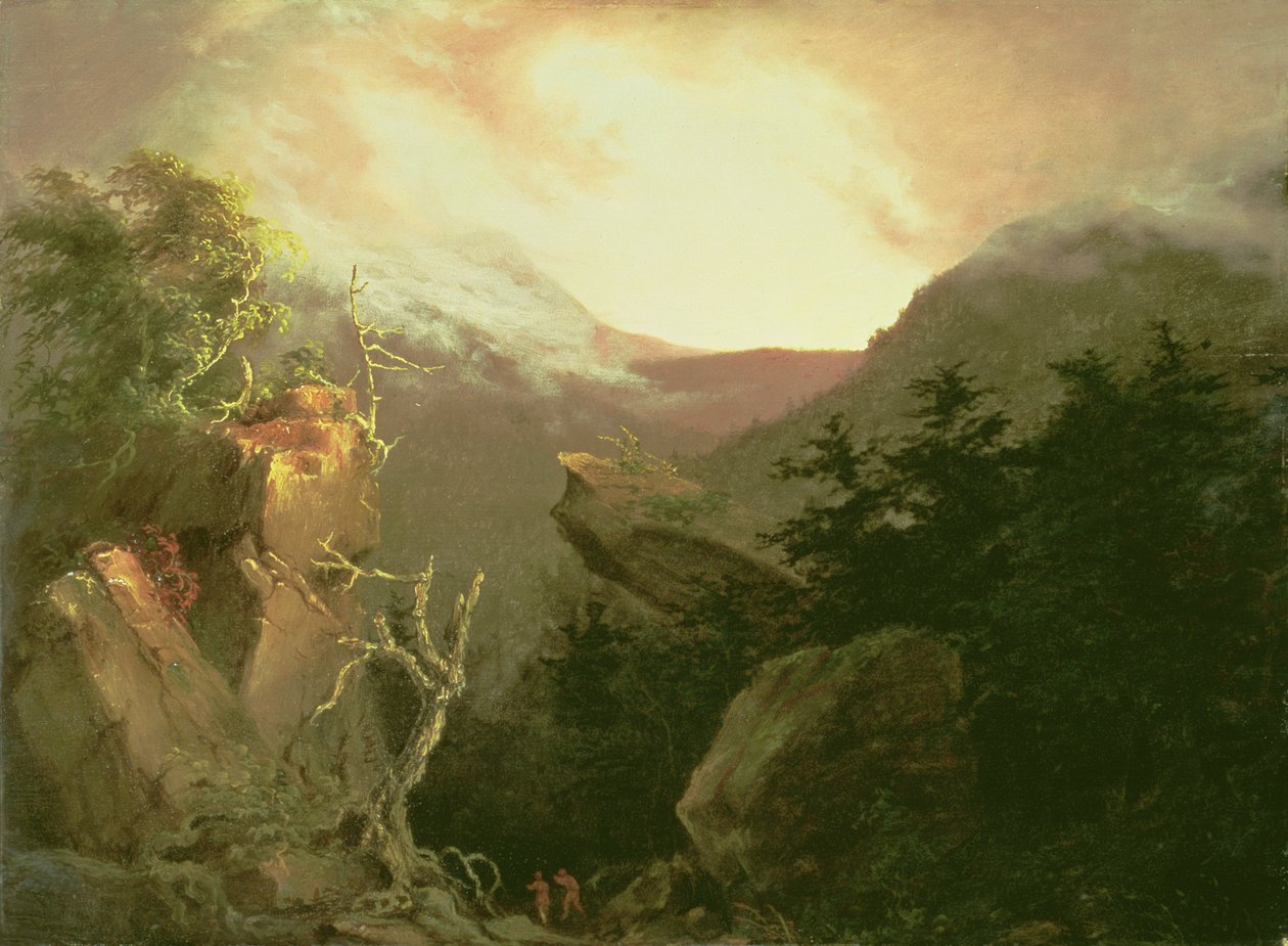Horský východ slunce, 1826 od Thomas Cole