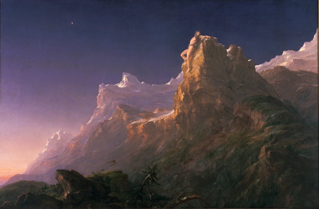 Spoutaný Prométheus od Thomas Cole