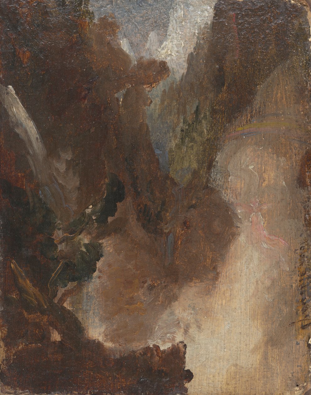 Studie pro scénu od Lorda Byrona od Thomas Cole