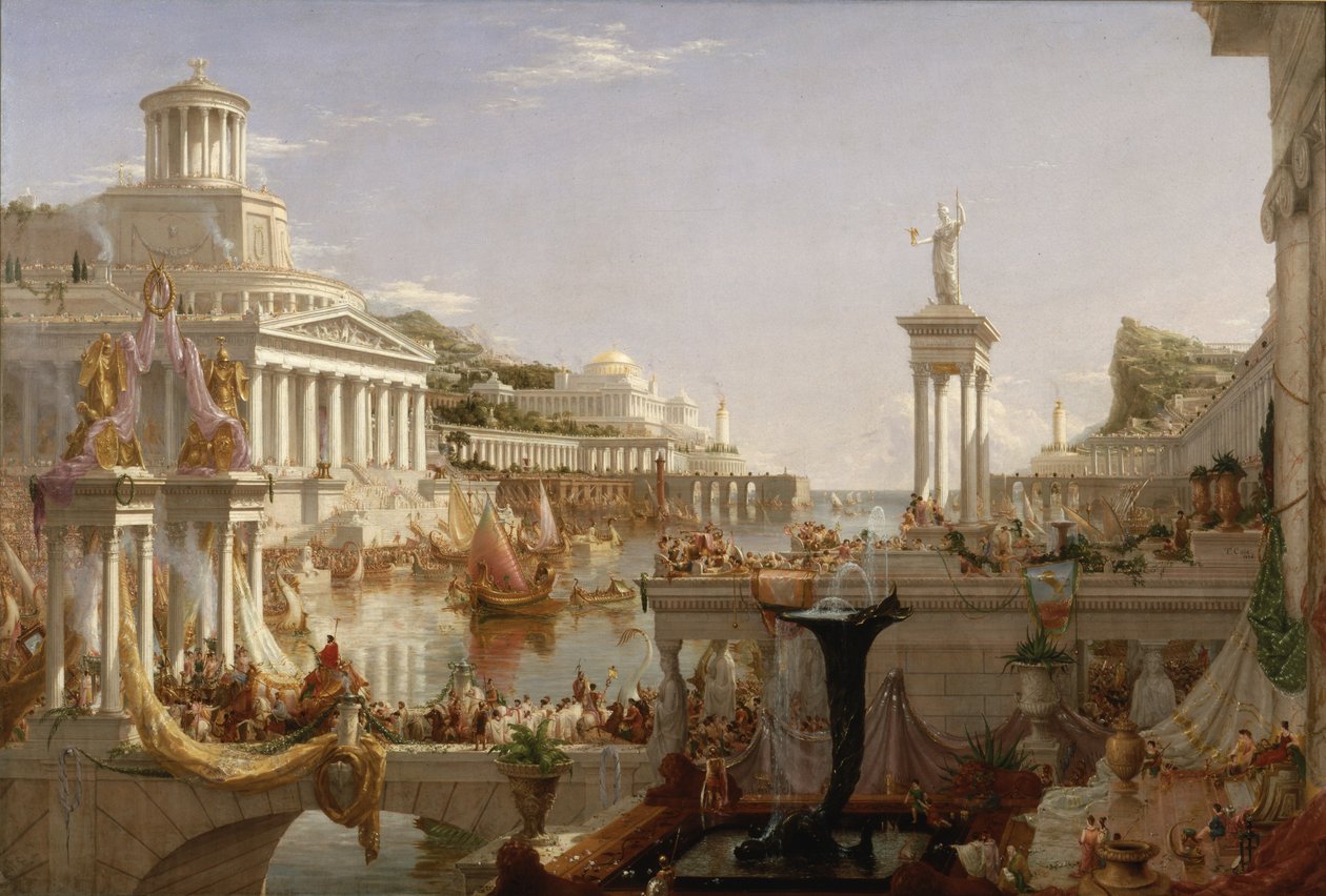 The Course of Empire: The Consummation of the Empire, c.1835-36 (olej na plátně) od Thomas Cole