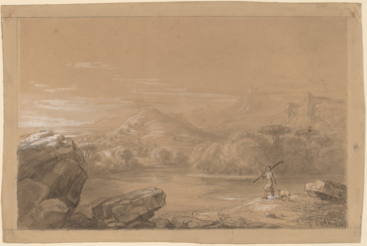 Dobrý pastýř od Thomas Cole